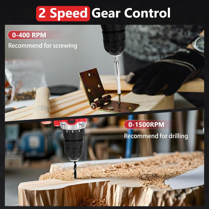 🧰 KingTool 276-Piece Tool Kit – 12V Cordless Drill Home Repair Set 🔧