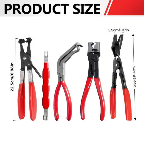 🛠️ Automotive Electrical & Hose Removal Pliers Kit – Quick Disconnect Tool Set ⚡